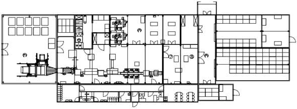 Finmodules F5.15 fish and seafood processing plant layout